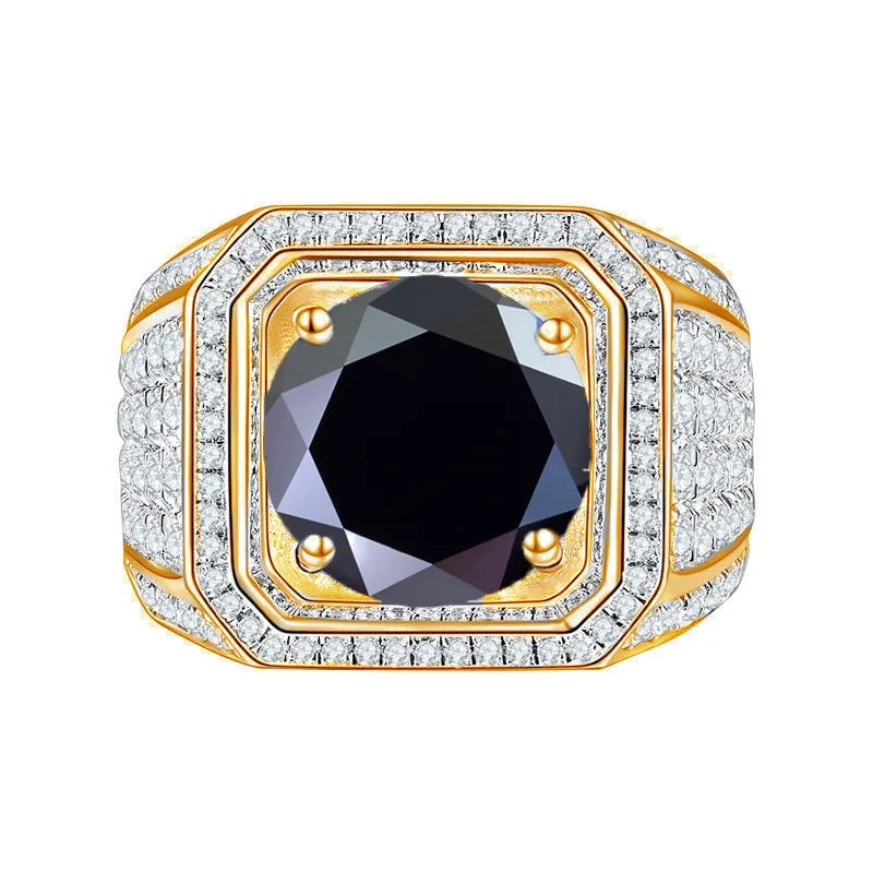 1.0ct Round Brilliant Cut Moissanite Ring - Elegant Design in Silver