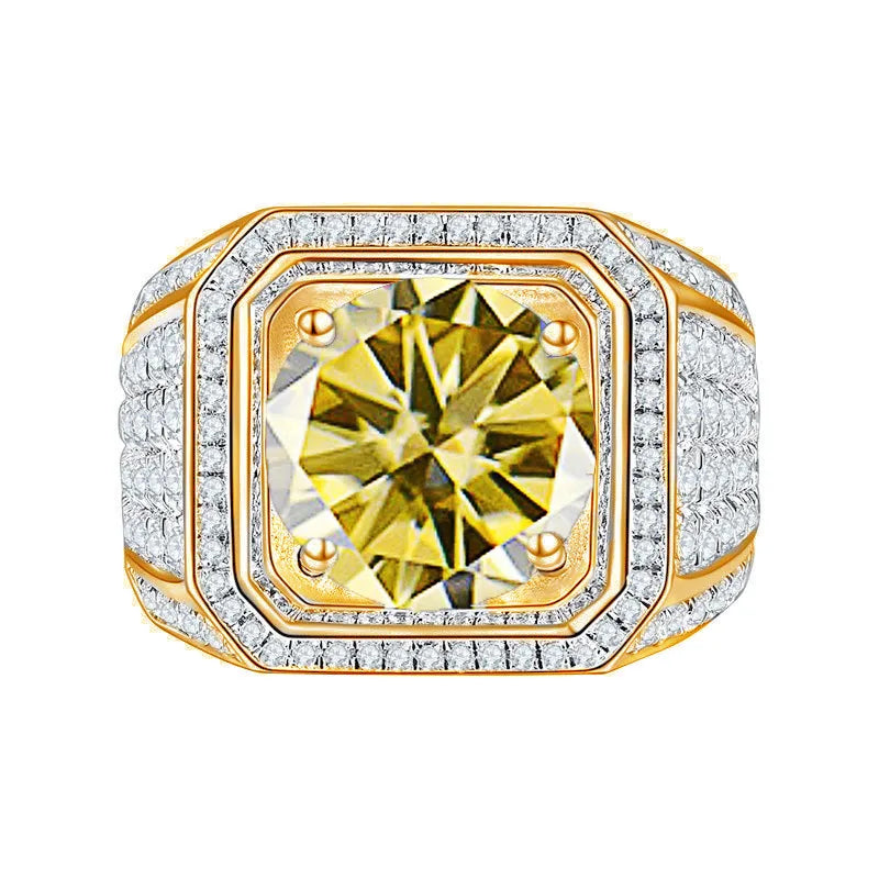 1.0ct Round Brilliant Cut Moissanite Ring - Elegant Design in Silver